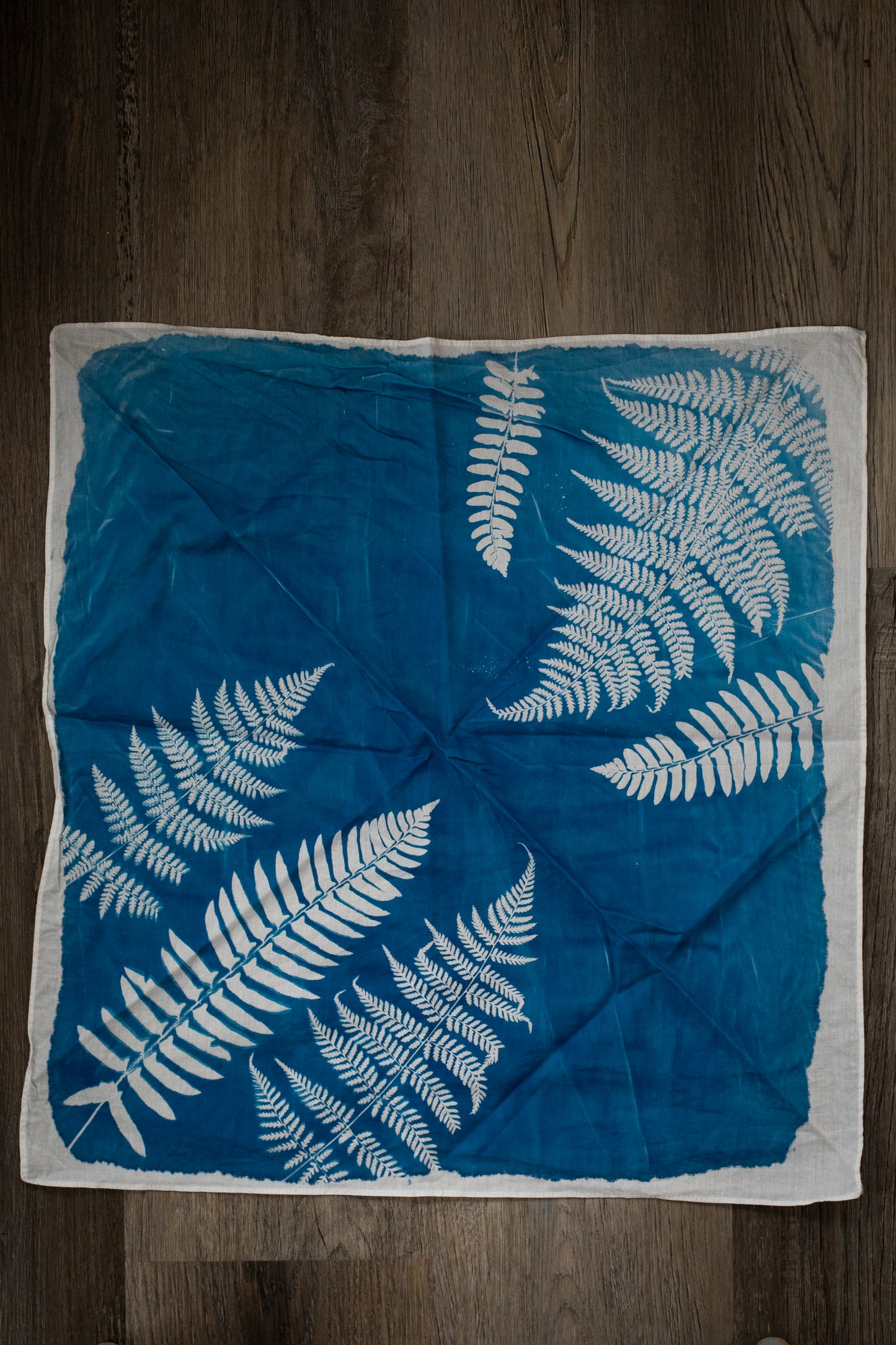 Fern Cyanotype Bandana