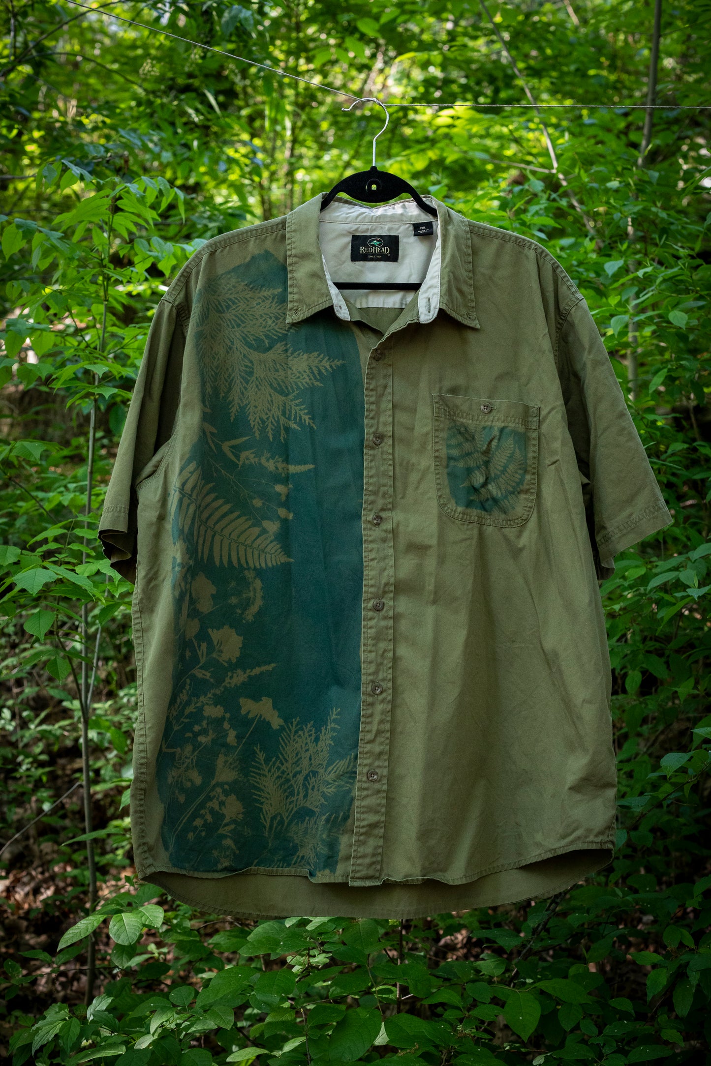 Red Head Short Sleeve Button Up | 2XL