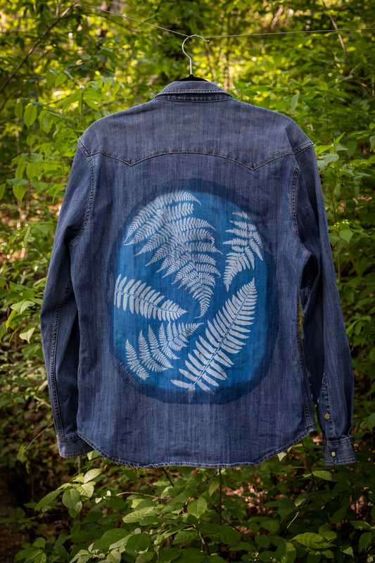 Denim Snap Button Up | L