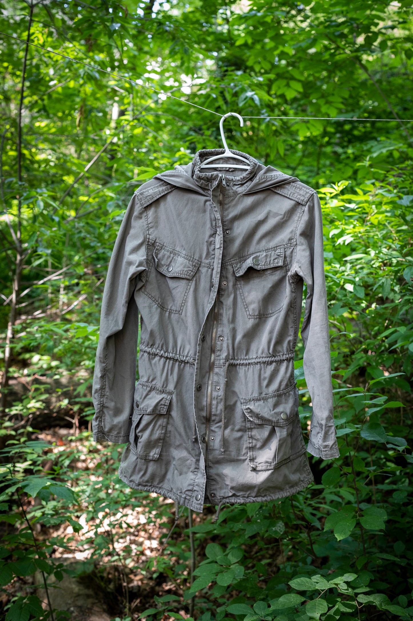 SWS Zip Up Light Jacket with Cinch Waist | L