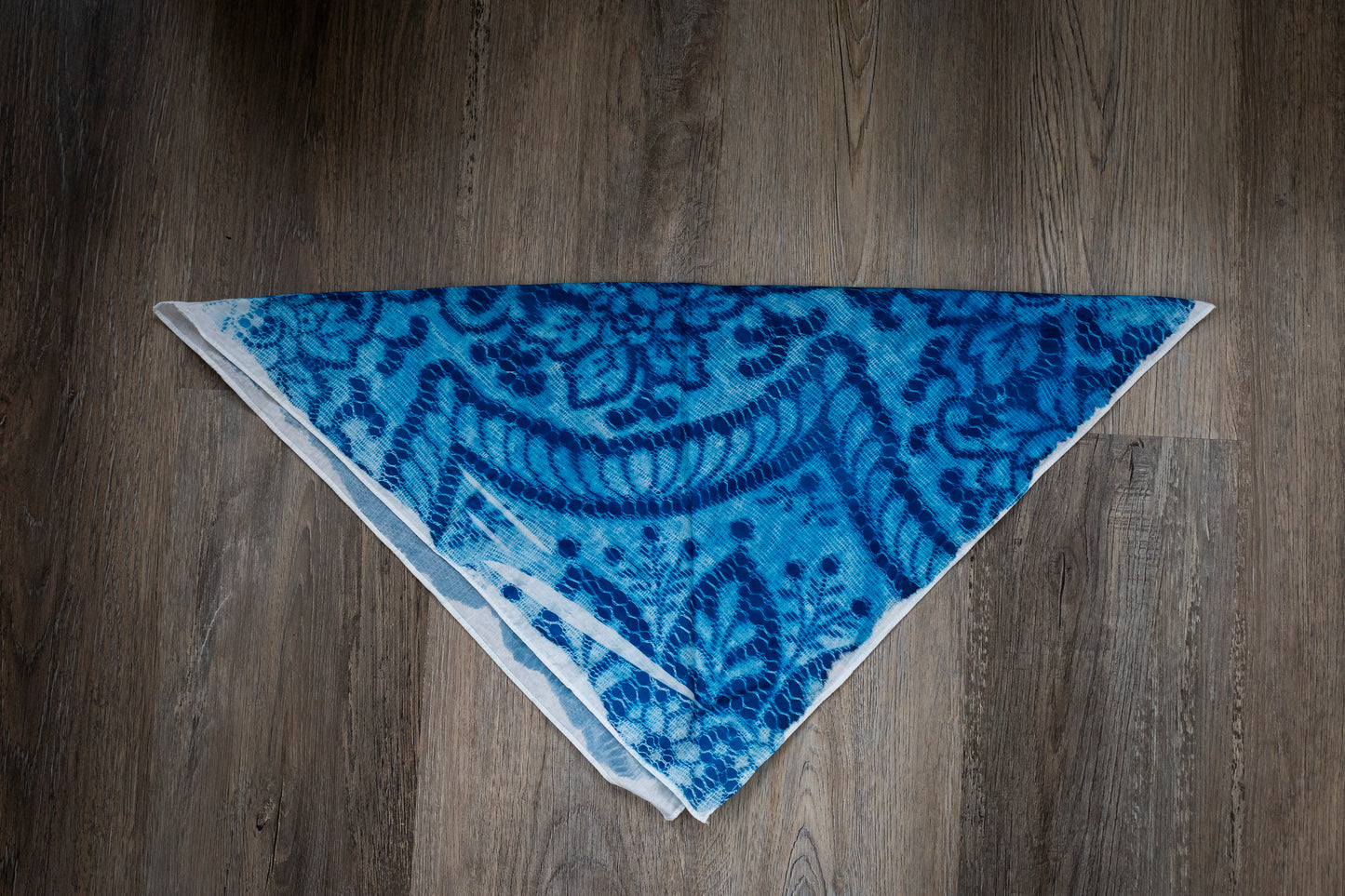 Cyanotype Lace Bandana