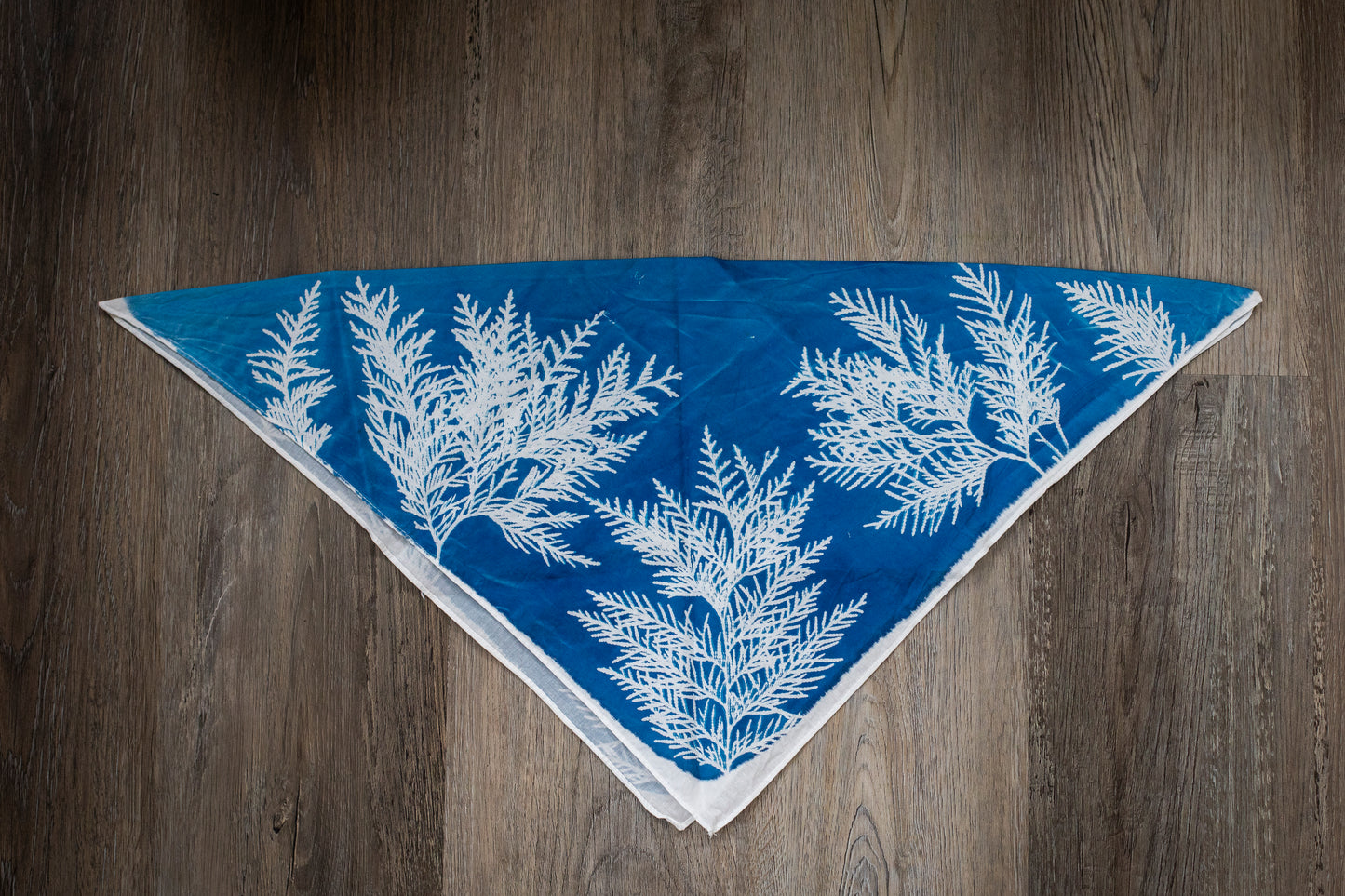 Cedar Cyanotype Bandana #1