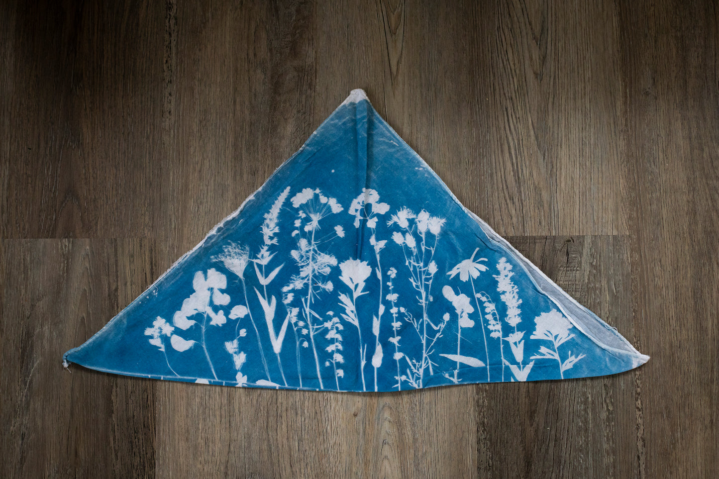 Floral Cyanotype Bandana