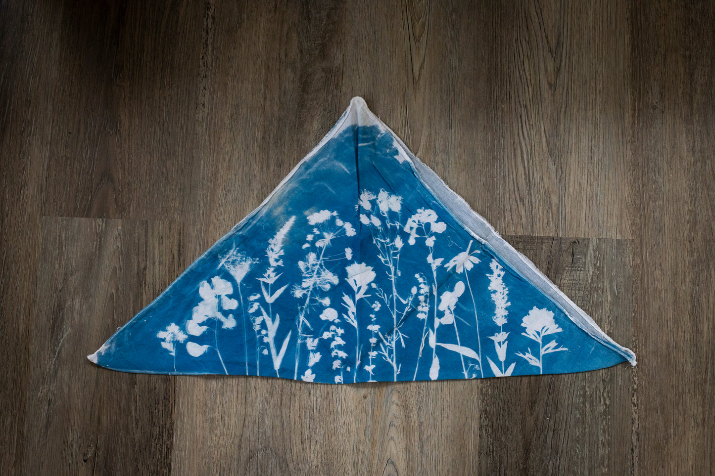 Floral Cyanotype Bandana